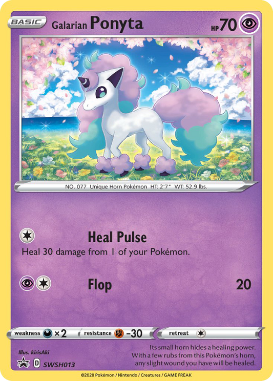 Galarian Ponyta SWSH013/307 Promo | SWSH Black Star Promos | Pokemon Card