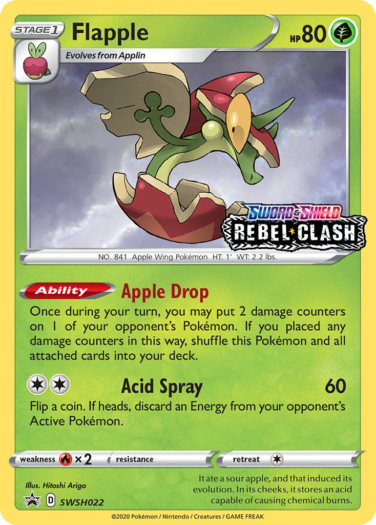 Flapple SWSH022/307 Promo | SWSH Black Star Promos | Pokemon Card