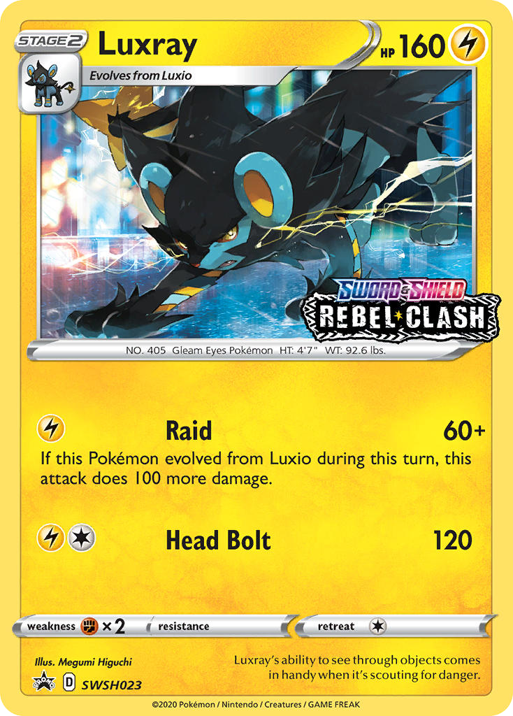 Luxray SWSH023/307 Promo | SWSH Black Star Promos | Pokemon Card