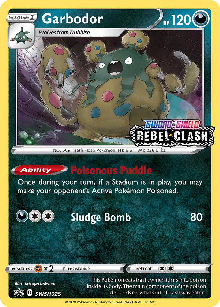 Garbodor SWSH025/307 Promo | SWSH Black Star Promos | Pokemon Card