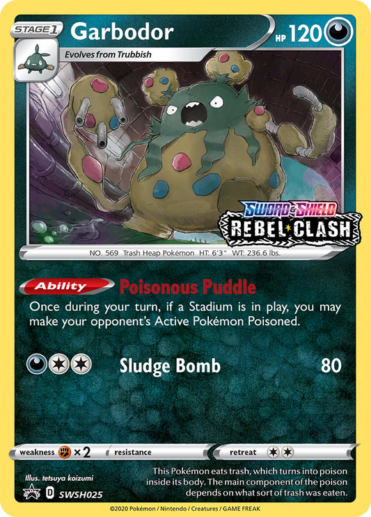 Garbodor SWSH025/307 Promo | SWSH Black Star Promos | Pokemon Card