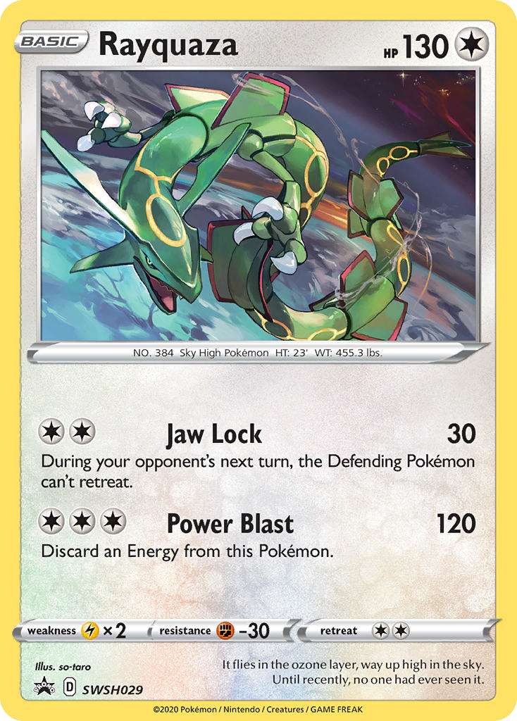 Rayquaza SWSH029/307 Promo | SWSH Black Star Promos | Pokemon Card