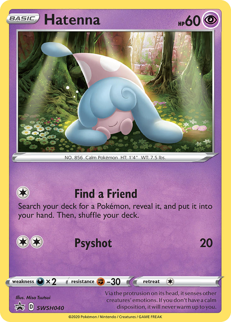 Hatenna SWSH040/307 Promo | SWSH Black Star Promos | Pokemon Card