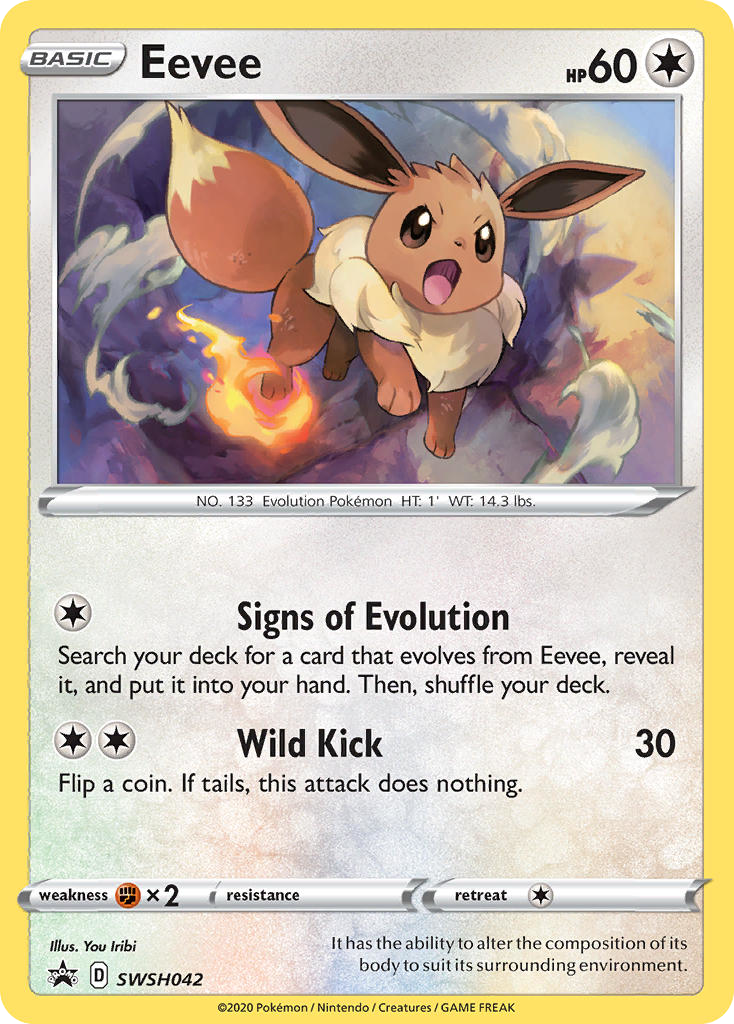 Eevee SWSH042/307 Promo | SWSH Black Star Promos | Pokemon Card