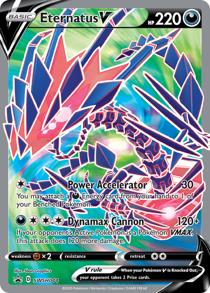 Eternatus V SWSH044/307 Promo | SWSH Black Star Promos | Pokemon Card