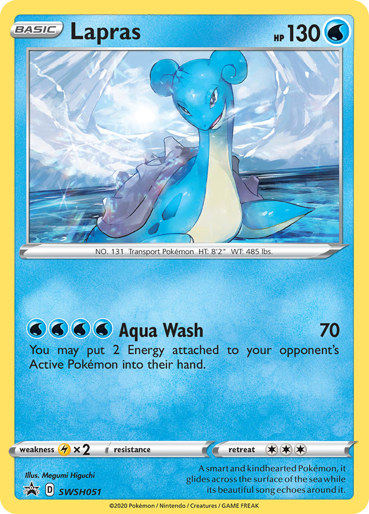 Lapras SWSH051/307 Promo | SWSH Black Star Promos | Pokemon Card