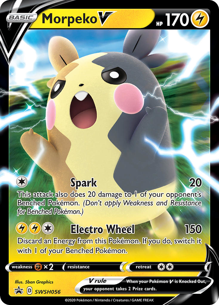Morpeko V SWSH056/307 Promo | SWSH Black Star Promos | Pokemon Card