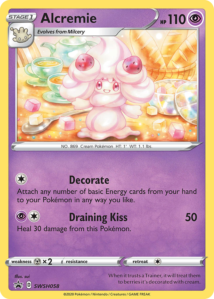 Alcremie SWSH058/307 Promo | SWSH Black Star Promos | Pokemon Card