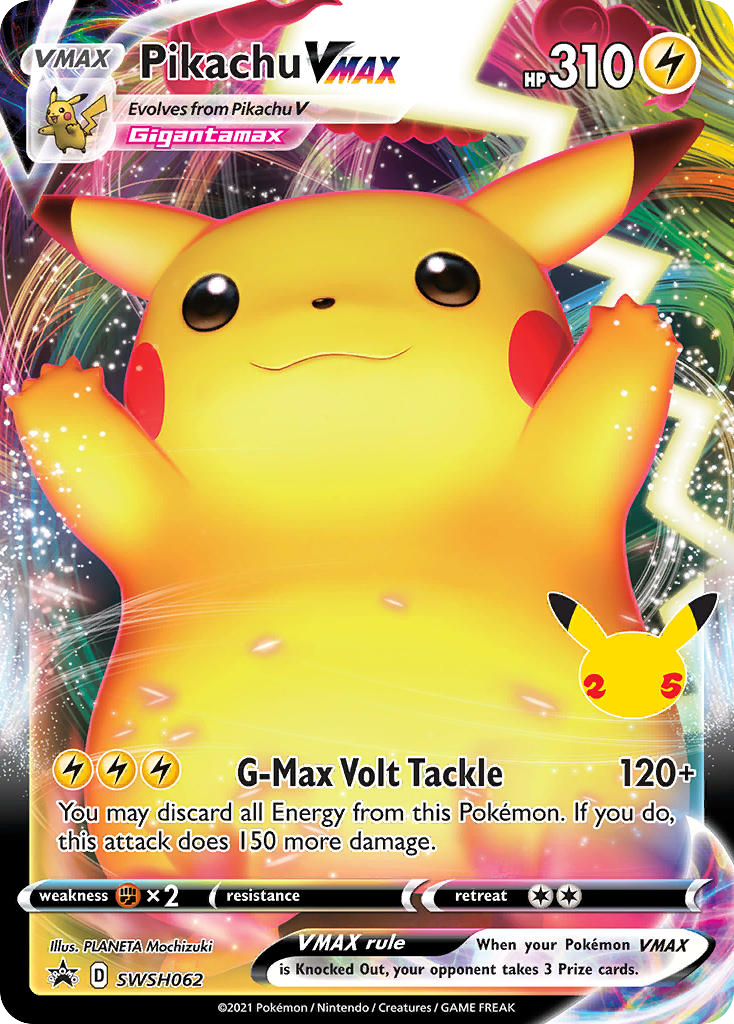 Pikachu VMAX SWSH062/307 Promo | SWSH Black Star Promos | Pokemon Card