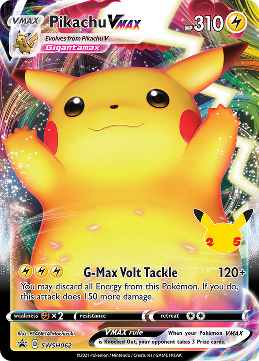 Pikachu VMAX SWSH062/307 Promo | SWSH Black Star Promos | Pokemon Card