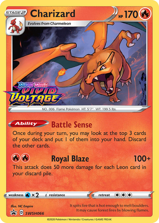 Charizard SWSH066/307 Promo | SWSH Black Star Promos | Pokemon Card