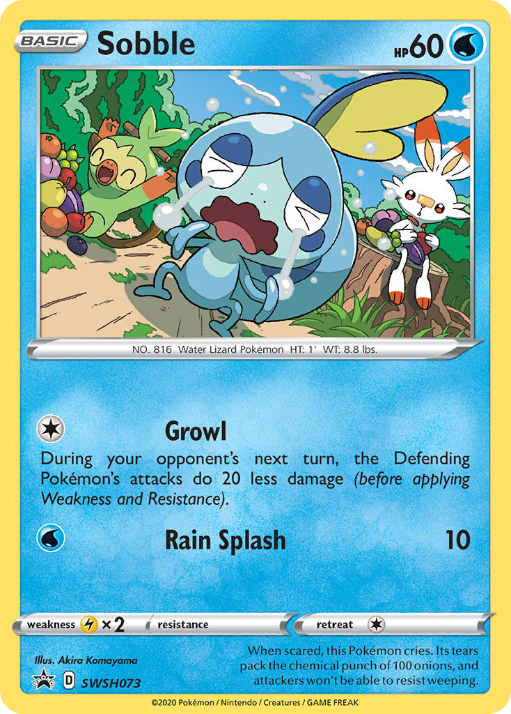 Sobble SWSH073/307 Promo | SWSH Black Star Promos | Pokemon Card