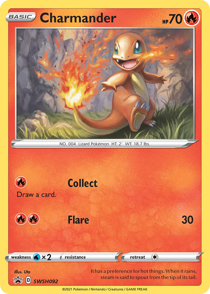 Charmander SWSH092/307 Promo | SWSH Black Star Promos | Pokemon Card