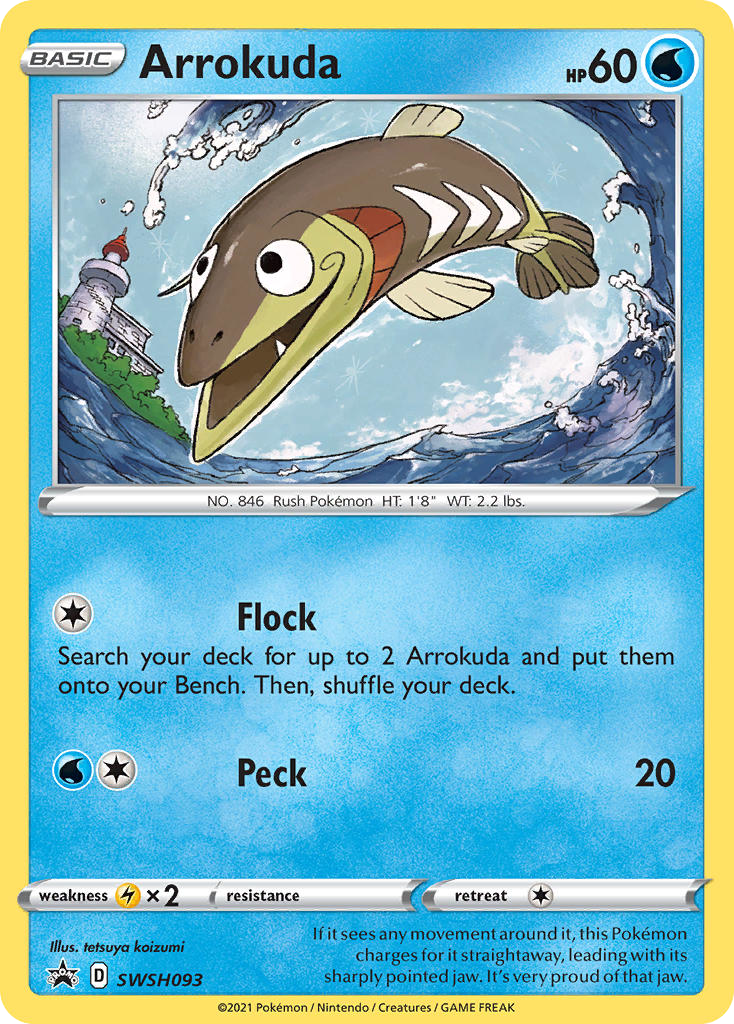 Arrokuda SWSH093/307 Promo | SWSH Black Star Promos | Pokemon Card