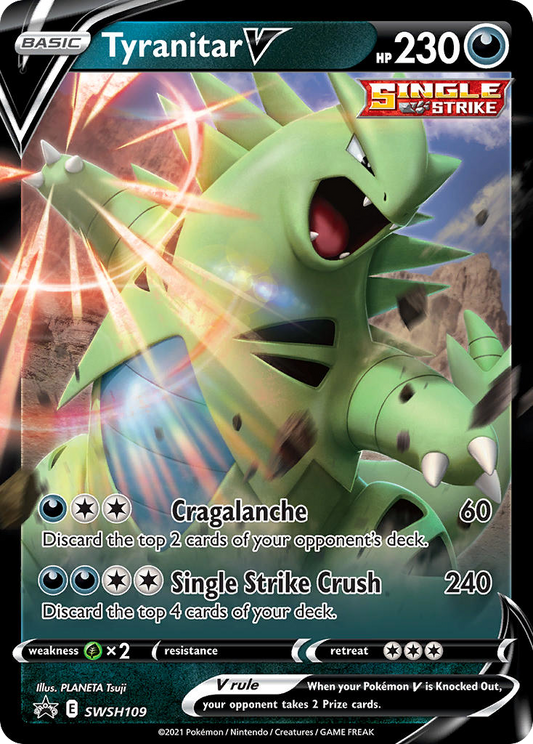 Tyranitar V SWSH109/307 Promo | SWSH Black Star Promos | Pokemon Card
