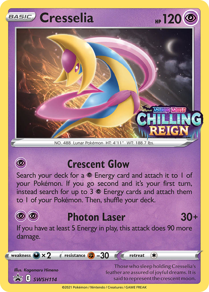 Cresselia SWSH114/307 Promo | SWSH Black Star Promos | Pokemon Card