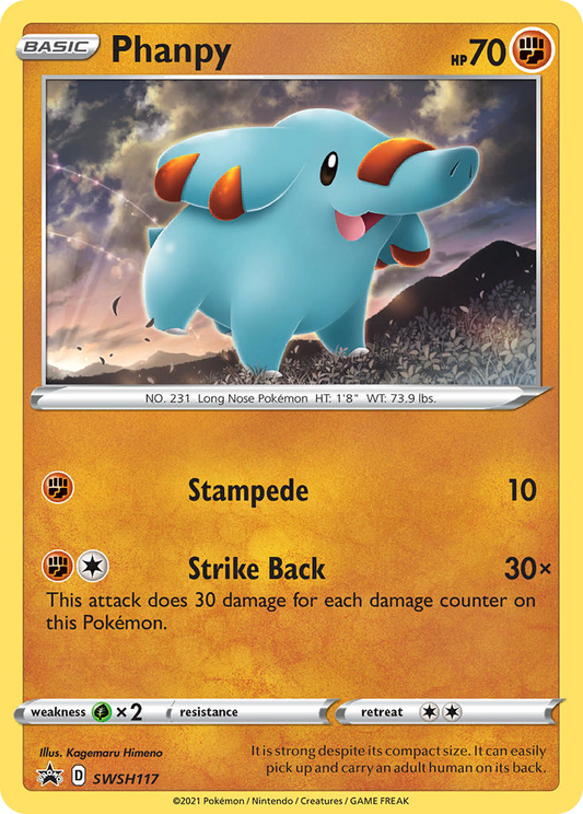 Phanpy SWSH117/307 Promo | SWSH Black Star Promos | Pokemon Card