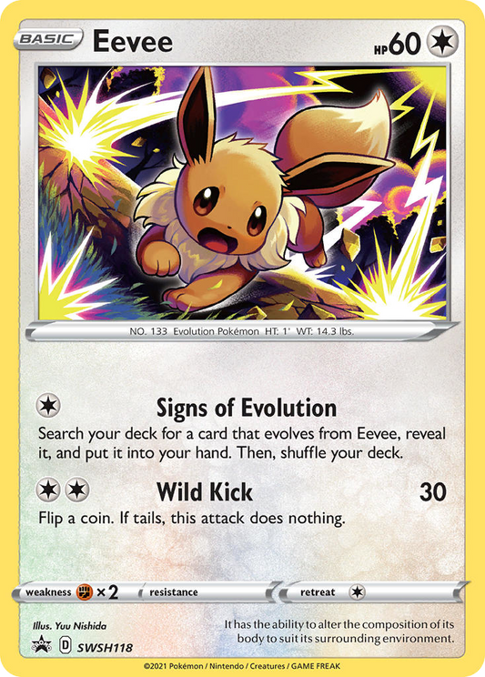 Eevee SWSH118/307 Promo | SWSH Black Star Promos | Pokemon Card