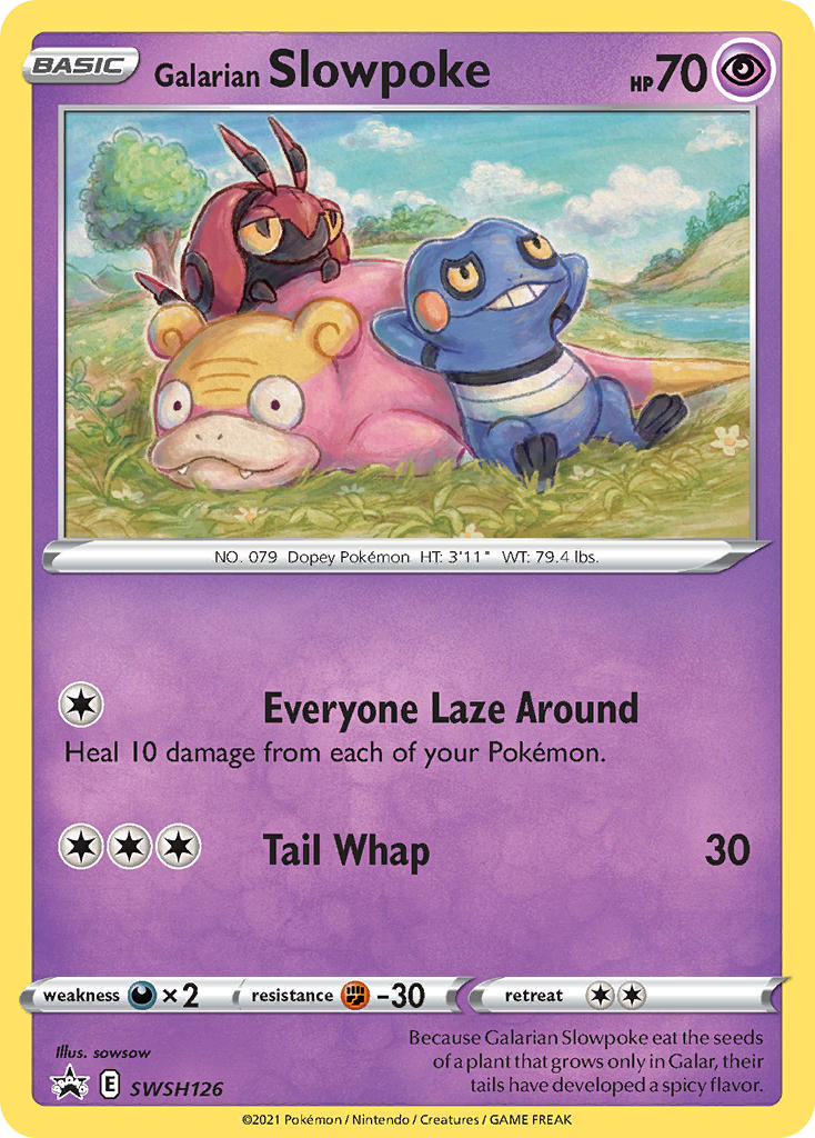 Galarian Slowpoke SWSH126/307 Promo | SWSH Black Star Promos | Pokemon Card