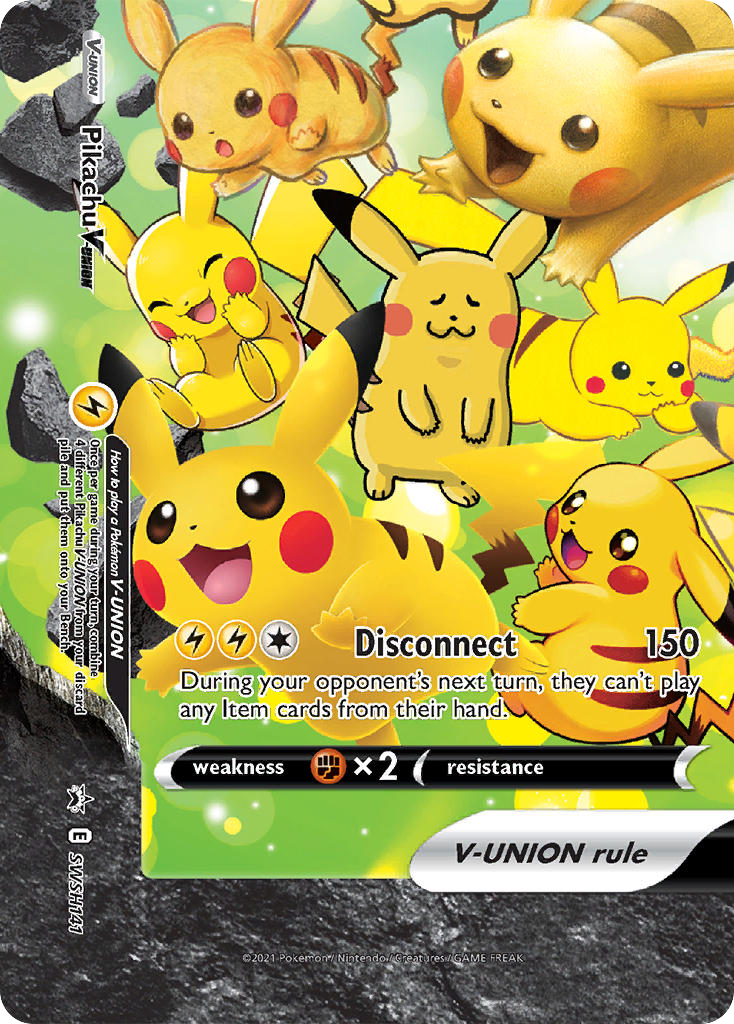 Pikachu V-UNION SWSH141/307 Promo | SWSH Black Star Promos | Pokemon Card
