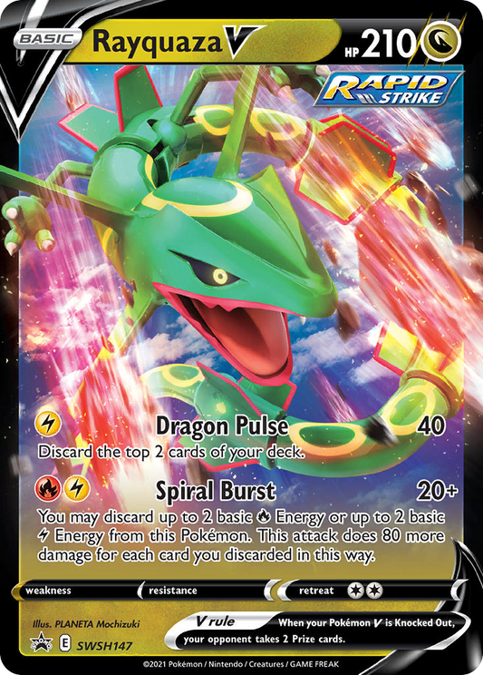 Rayquaza V SWSH147/307 Promo | SWSH Black Star Promos | Pokemon Card