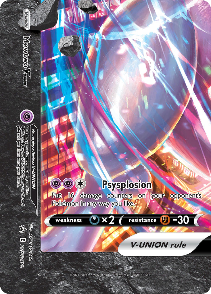 Mewtwo V-UNION SWSH161/307 Promo | SWSH Black Star Promos | Pokemon Card