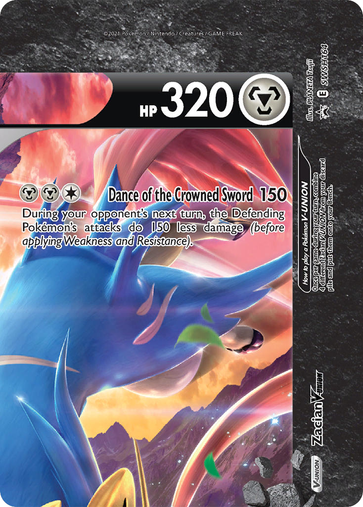 Zacian V-UNION SWSH164/307 Promo | SWSH Black Star Promos | Pokemon Card