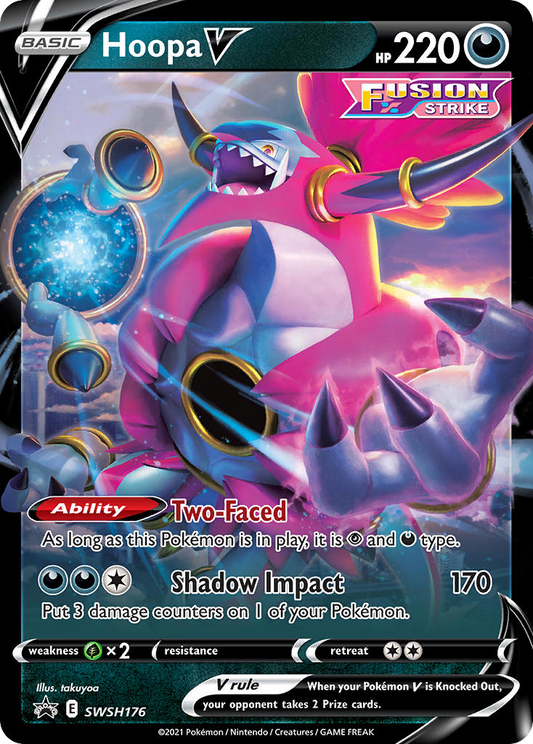 Hoopa V SWSH176/307 Promo | SWSH Black Star Promos | Pokemon Card