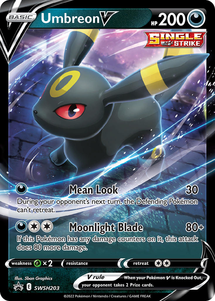 Umbreon V SWSH203/307 Promo | SWSH Black Star Promos | Pokemon Card