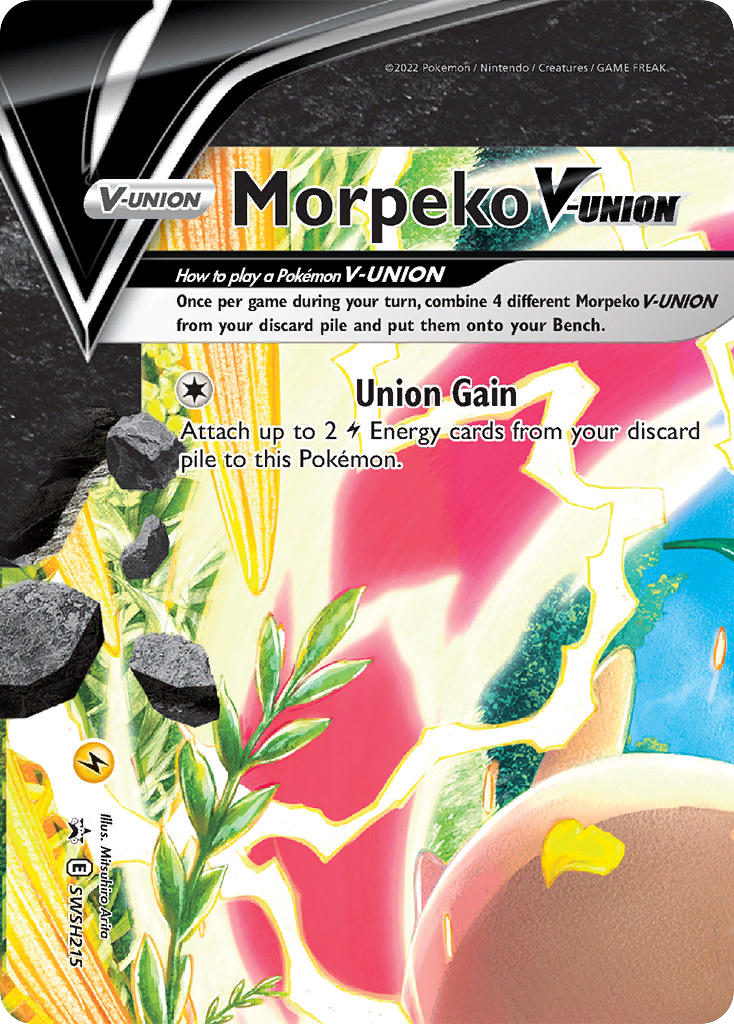Morpeko V-UNION SWSH215/307 Promo | SWSH Black Star Promos | Pokemon Card