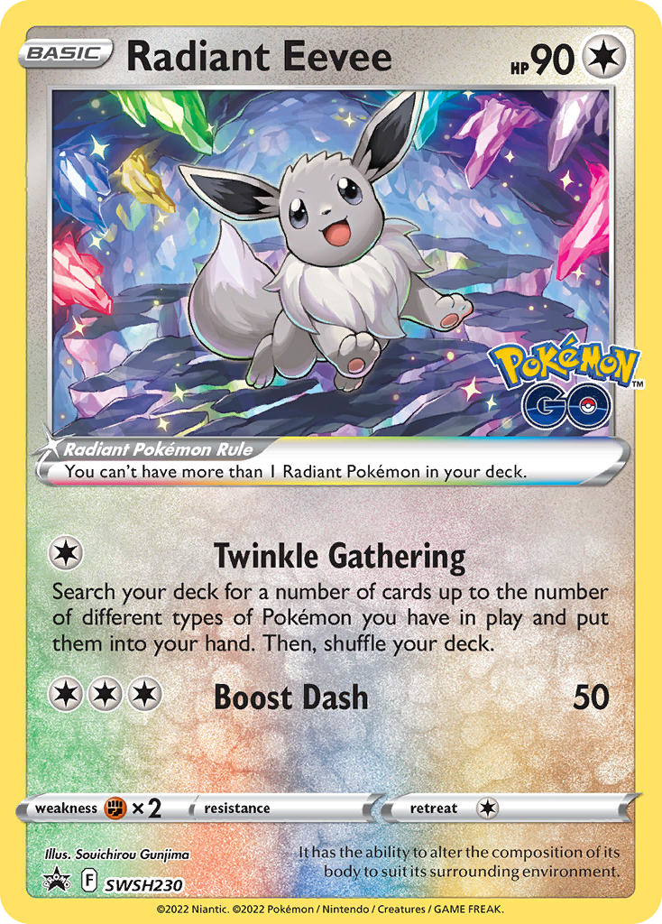 Radiant Eevee SWSH230/307 Promo | SWSH Black Star Promos | Pokemon Card
