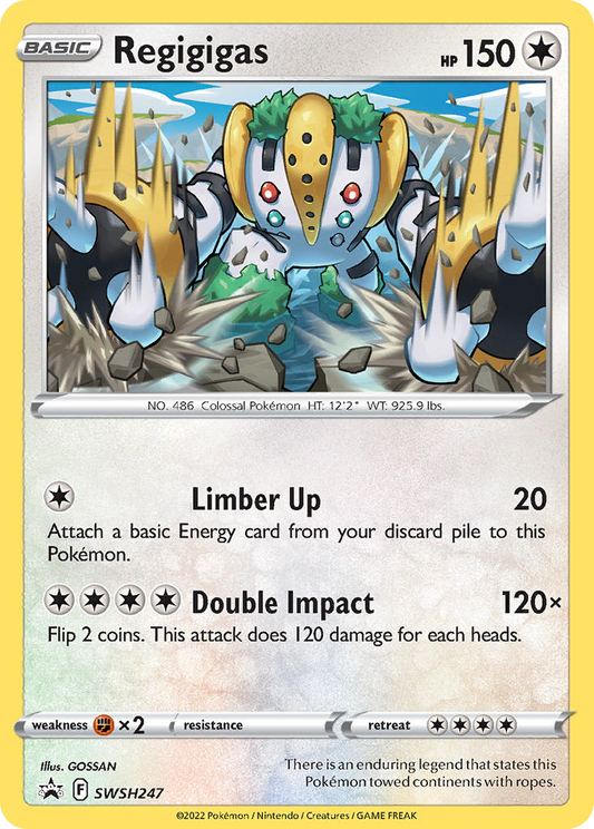 Regigigas SWSH247/307 Promo | SWSH Black Star Promos | Pokemon Card