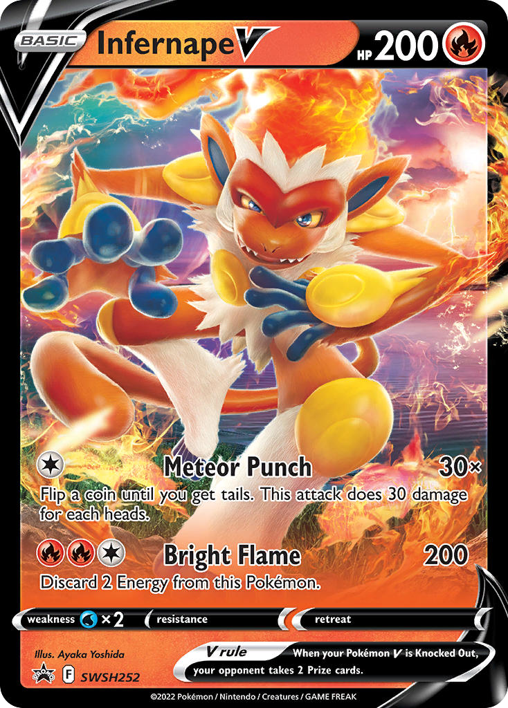 Infernape V SWSH252/307 Promo | SWSH Black Star Promos | Pokemon Card