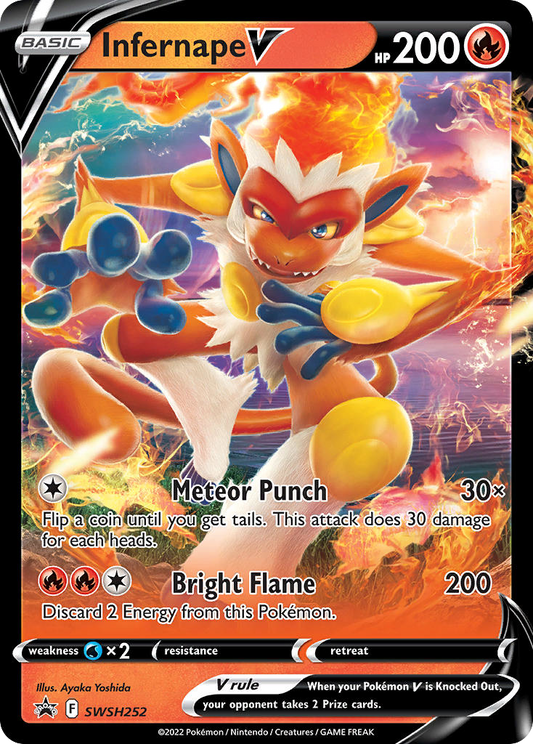 Infernape V SWSH252/307 Promo | SWSH Black Star Promos | Pokemon Card