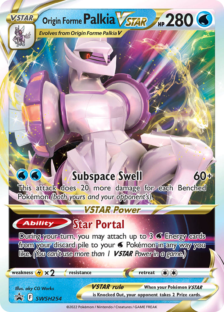 Origin Forme Palkia VSTAR SWSH254/307 Promo | SWSH Black Star Promos | Pokemon Card