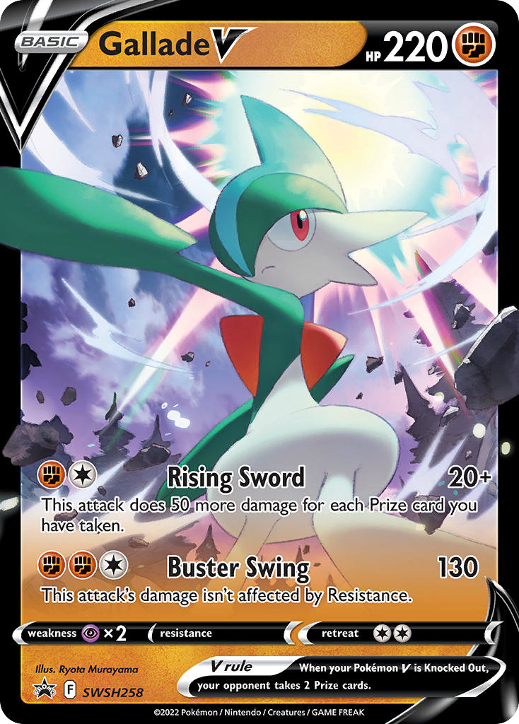 Gallade V SWSH258/307 Promo | SWSH Black Star Promos | Pokemon Card