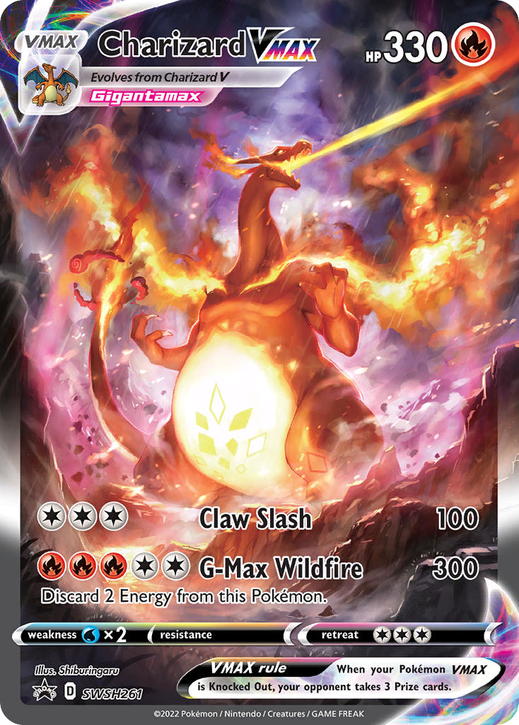 Charizard VMAX SWSH261/307 Promo | SWSH Black Star Promos | Pokemon Card