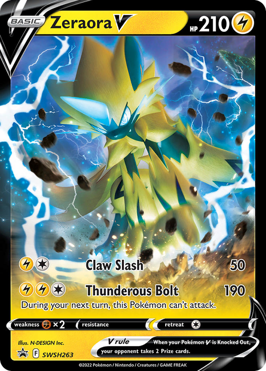 Zeraora V SWSH263/307 Promo | SWSH Black Star Promos | Pokemon Card
