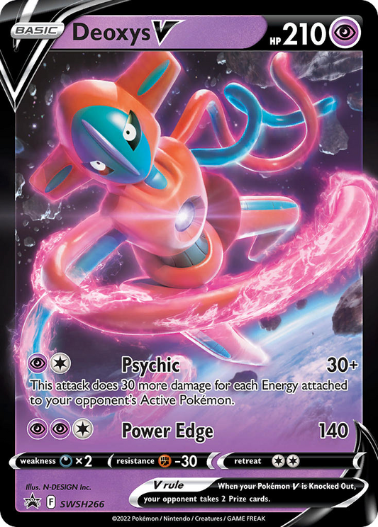 Deoxys V SWSH266/307 Promo | SWSH Black Star Promos | Pokemon Card