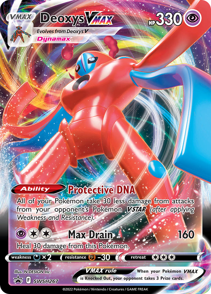 Deoxys VMAX SWSH267/307 Promo | SWSH Black Star Promos | Pokemon Card