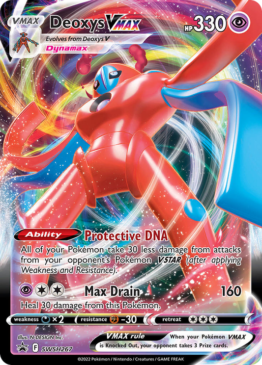 Deoxys VMAX SWSH267/307 Promo | SWSH Black Star Promos | Pokemon Card