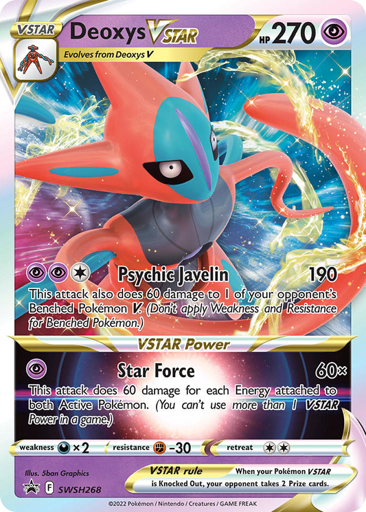 Deoxys VSTAR SWSH268/307 Promo | SWSH Black Star Promos | Pokemon Card