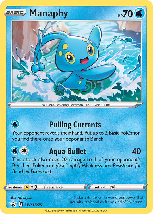 Manaphy SWSH275/307 Promo | SWSH Black Star Promos | Pokemon Card