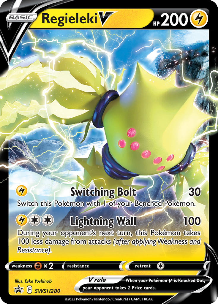 Regieleki V SWSH280/307 Promo | SWSH Black Star Promos | Pokemon Card