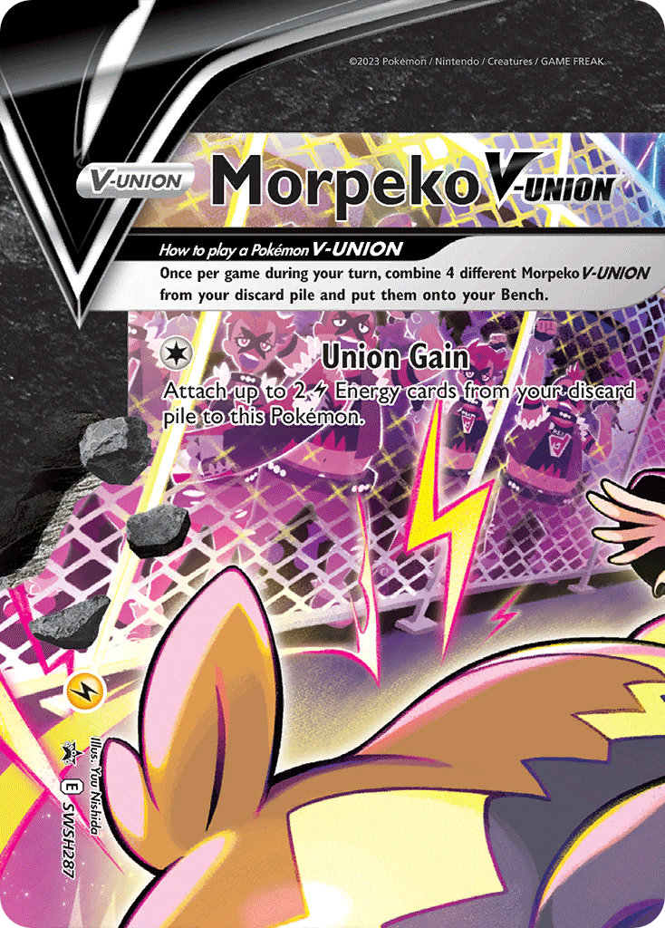 Morpeko V-UNION SWSH287/307 Promo | SWSH Black Star Promos | Pokemon Card