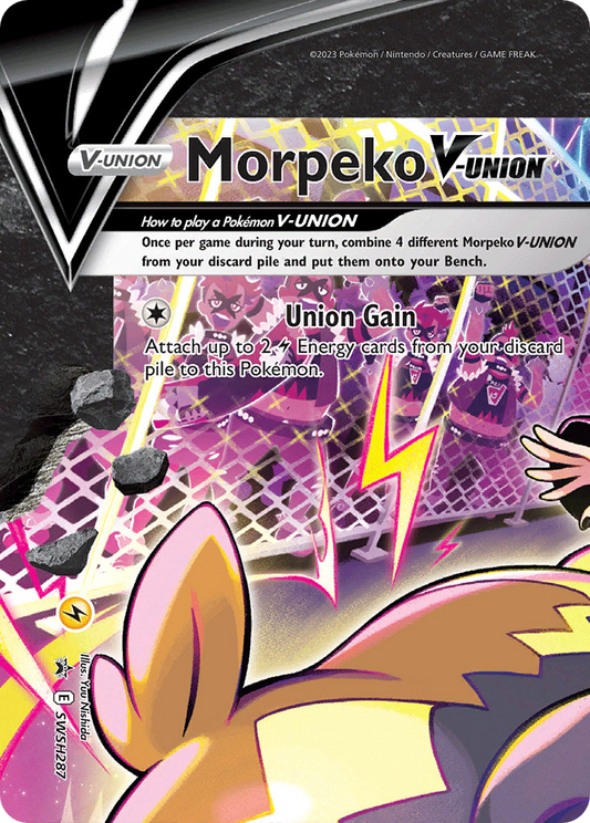 Morpeko V-UNION SWSH287/307 Promo | SWSH Black Star Promos | Pokemon Card