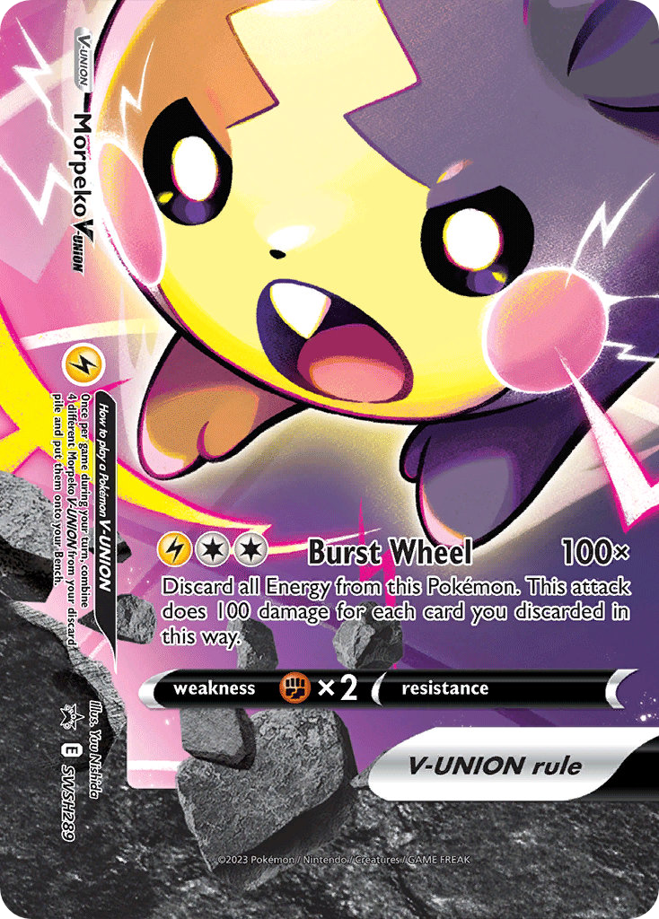 Morpeko V-UNION SWSH289/307 Promo | SWSH Black Star Promos | Pokemon Card