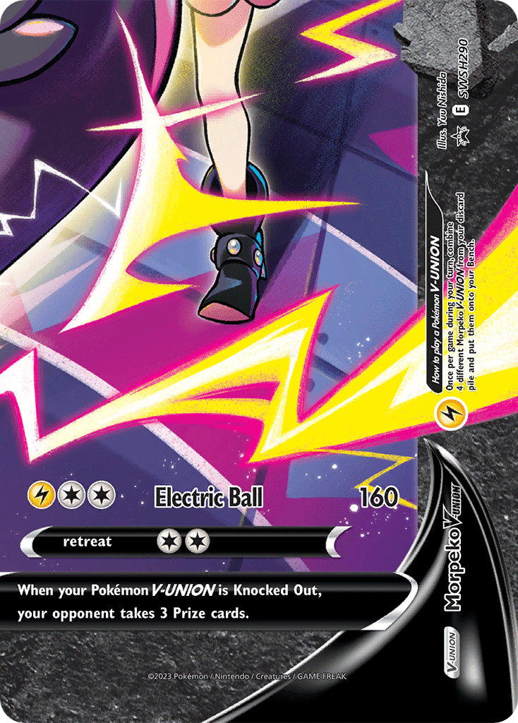 Morpeko V-UNION SWSH290/307 Promo | SWSH Black Star Promos | Pokemon Card