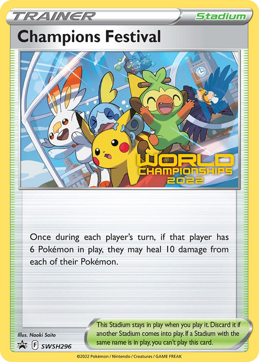 Champions Festival SWSH296/307 Promo | SWSH Black Star Promos | Pokemon Card