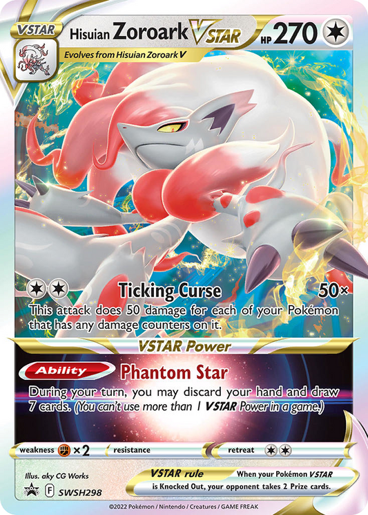 Hisuian Zoroark VSTAR SWSH298/307 Promo | SWSH Black Star Promos | Pokemon Card